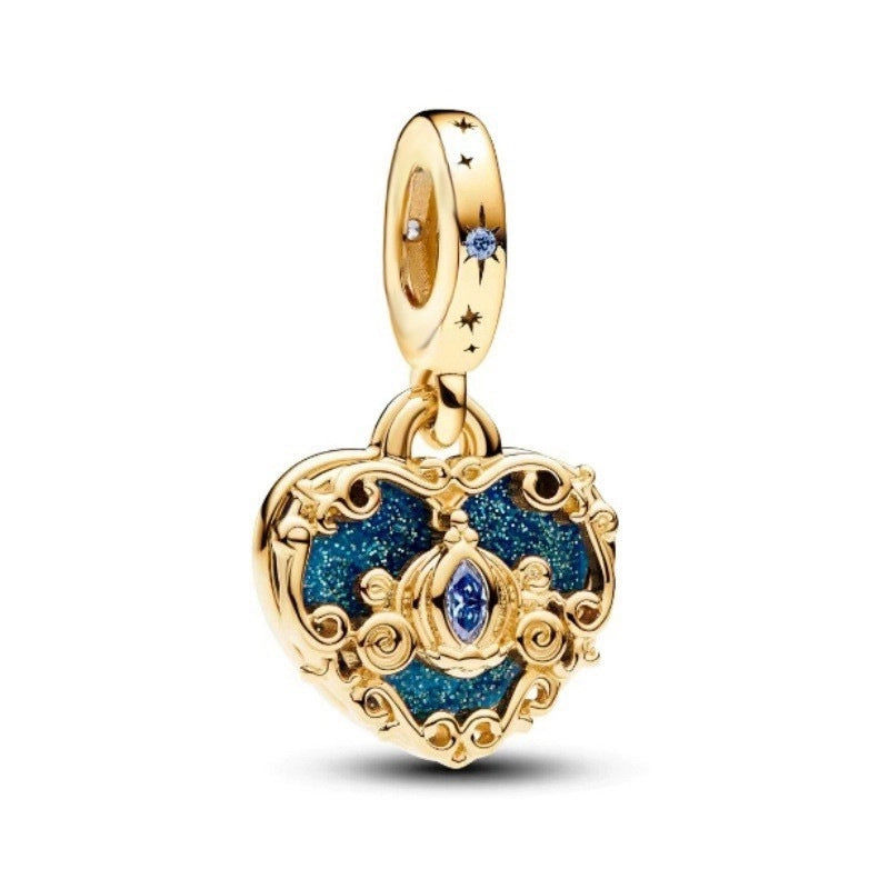 20 Pieces Zinc Alloy Starfish Paw Print Heart Shape Pendant Jewelry Accessories