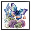 (Stamped/Counted) Flowers  Butterflies - 11CT Cross Stitch 40*40cm/15.75*15.75in