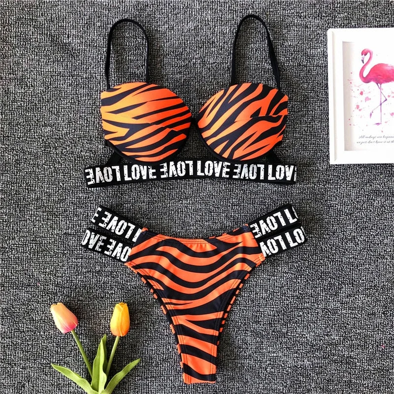 Simplee Neon string bikinis 2019 mujer Push up swimsuit female Sexy swimwear women bathing suit Green bathers Summer beach wear
