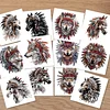 12Pcs Indian Wolf Horse DIY Diamond Painting Greeting Cards for Adults Gifts