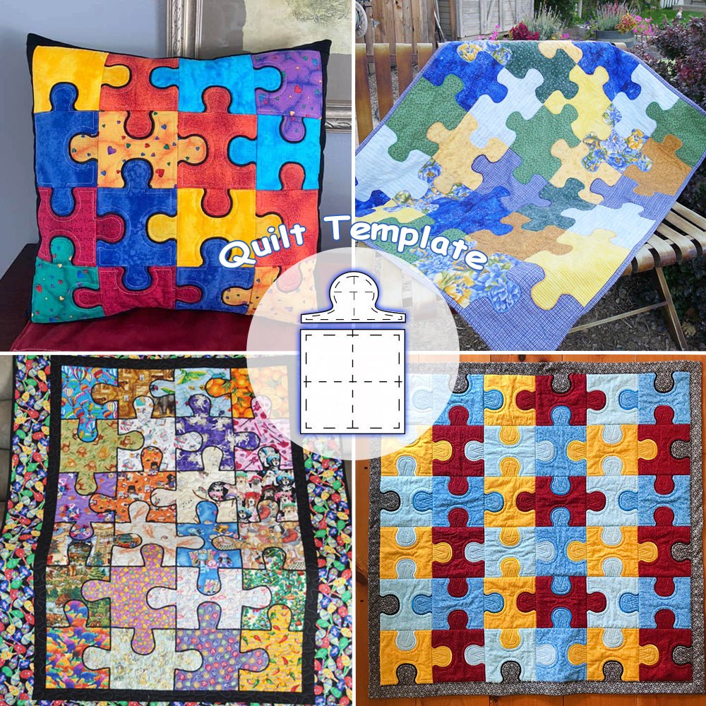 Jigsaw Puzzle Quilt Template Set