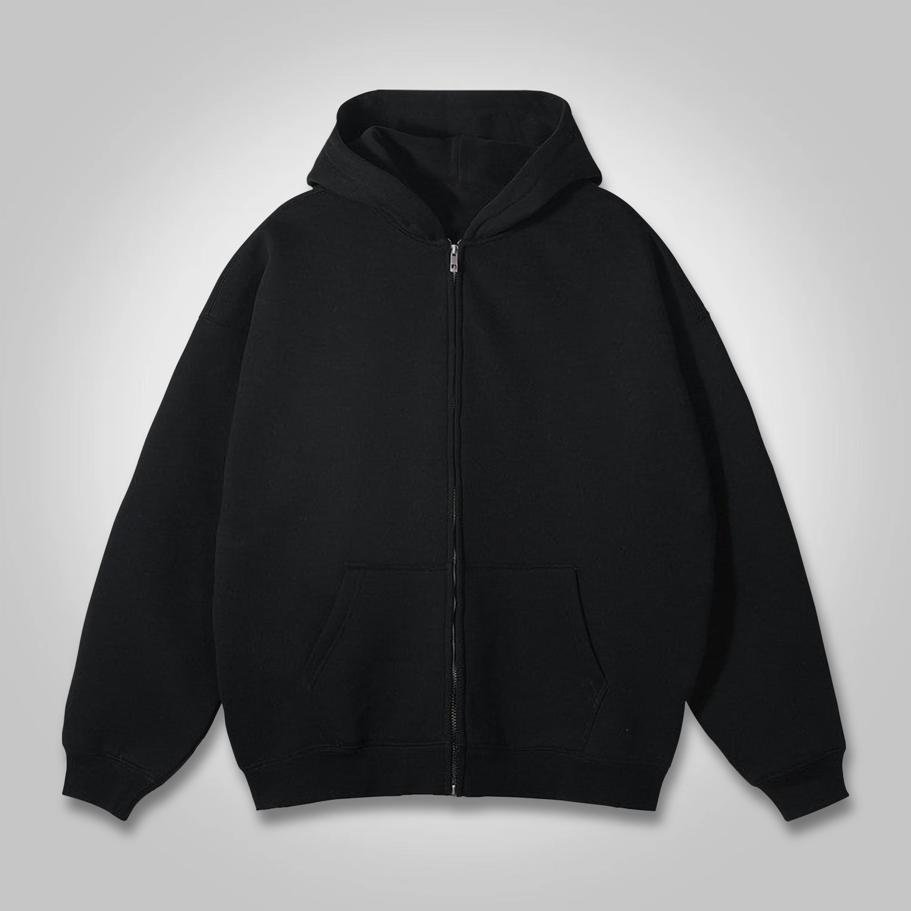 Sopula Basic Solid Color Zip Up Hoodie