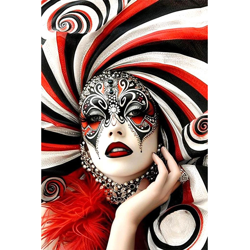 Ghost Woman 40*60cm(canvas) full round drill diamond painting