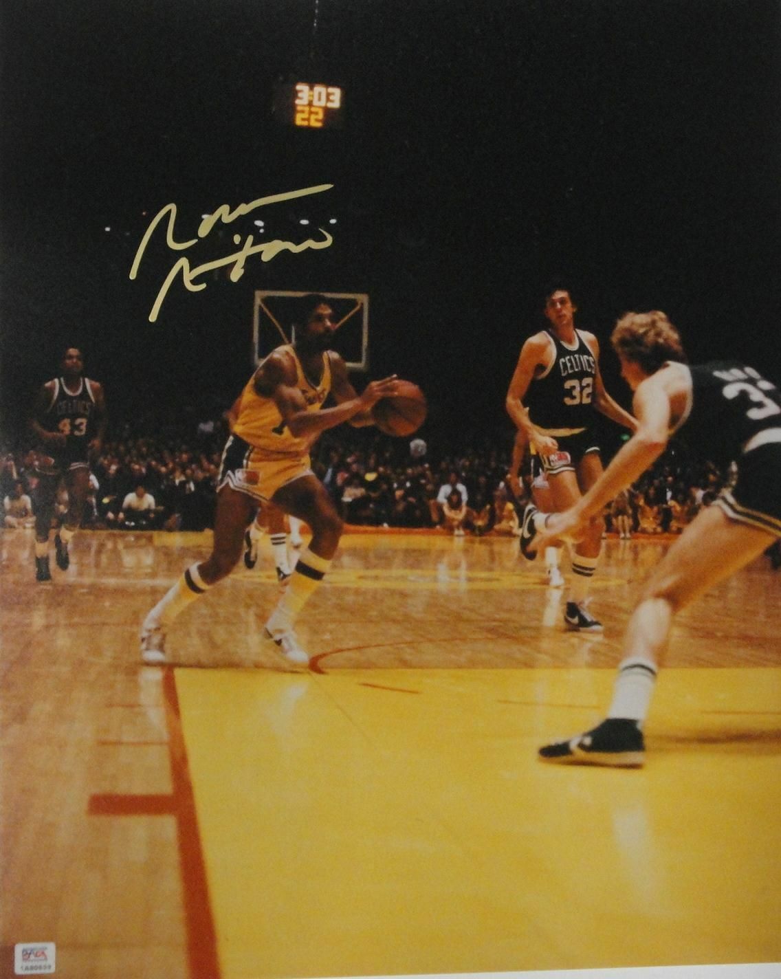 Norm Nixon Signed Autographed 16x20 Photo Poster paintinggraph Los Angeles Passing Ball PSA/DNA