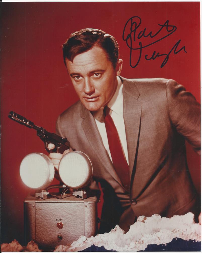 Robert Vaughn signed Photo Poster painting