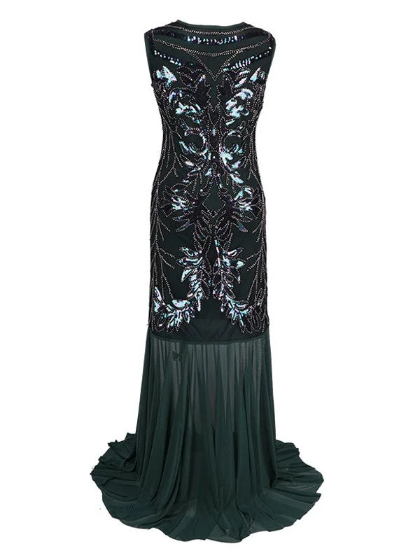 Women Flapper Dresses 1920s Great Gatsby Costume Sequined Retro Halloween Costume Prom Dress  Novameme