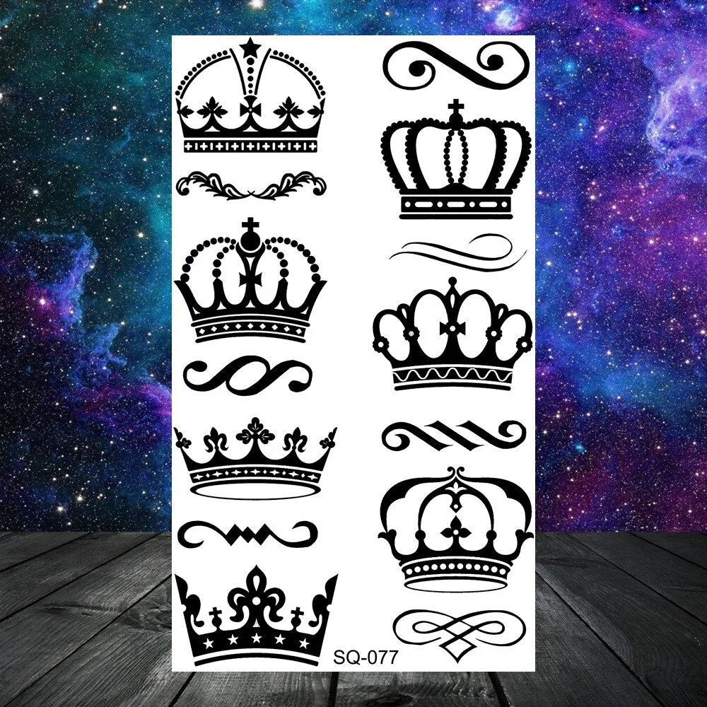 Astronaut Stars Moon Sun Temporary Tattoos For Women Kids Girl Butterfly Feather Letters Fake Tattoo Neck Arm Hands Small Tatoos