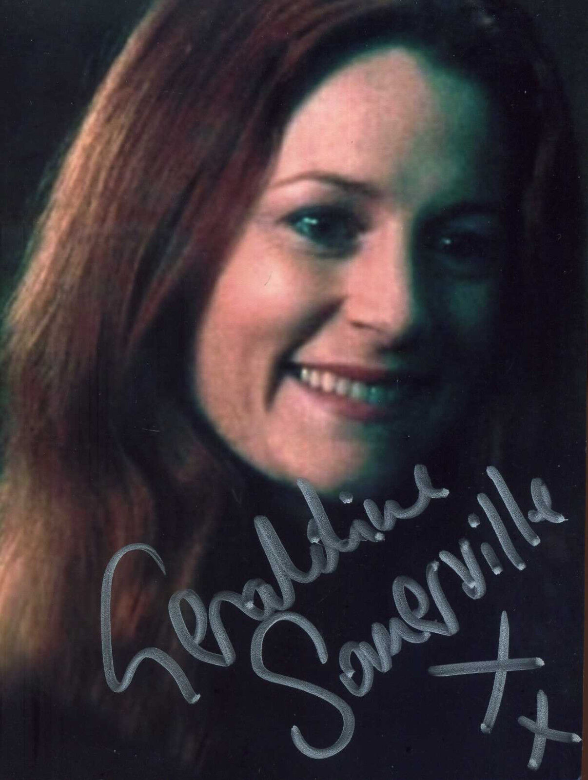 GERALDINE SOMERVILLE Signed Photo Poster paintinggraph - TV & Film Actress CRACKER - preprint