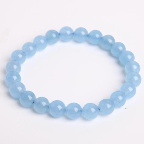 8mm Blue Chalcedony Crystal Bracelet