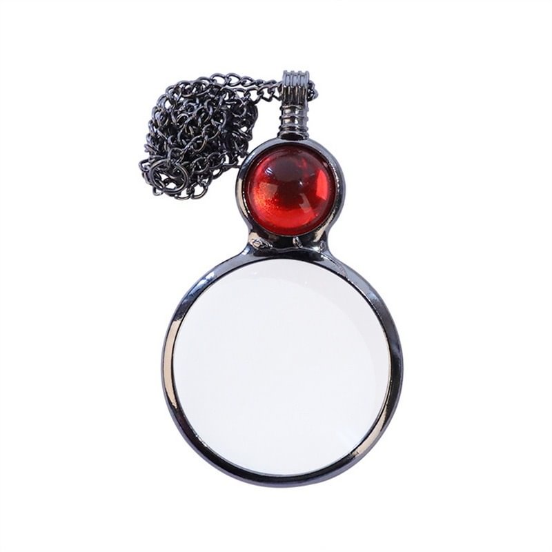 Letclo™ Vintage Crystal Magnify Glass Necklace letclo Letclo