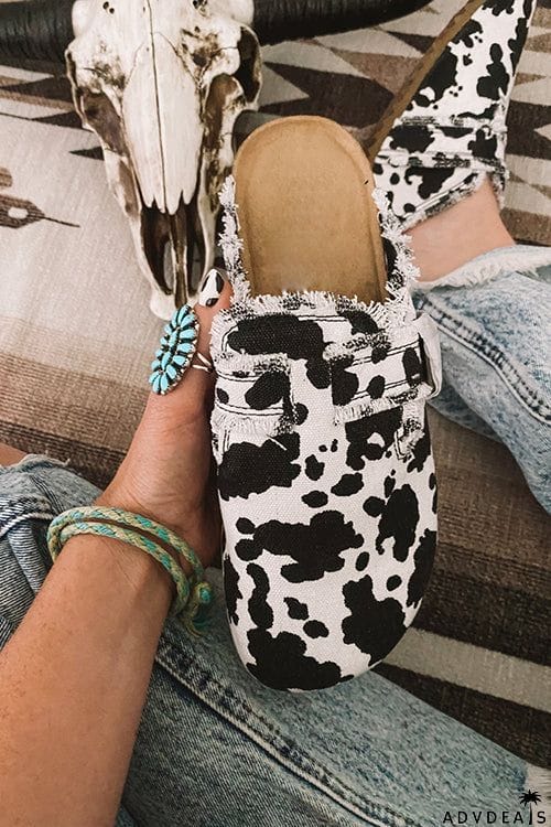 Fringed Serape Slip-on Slipper