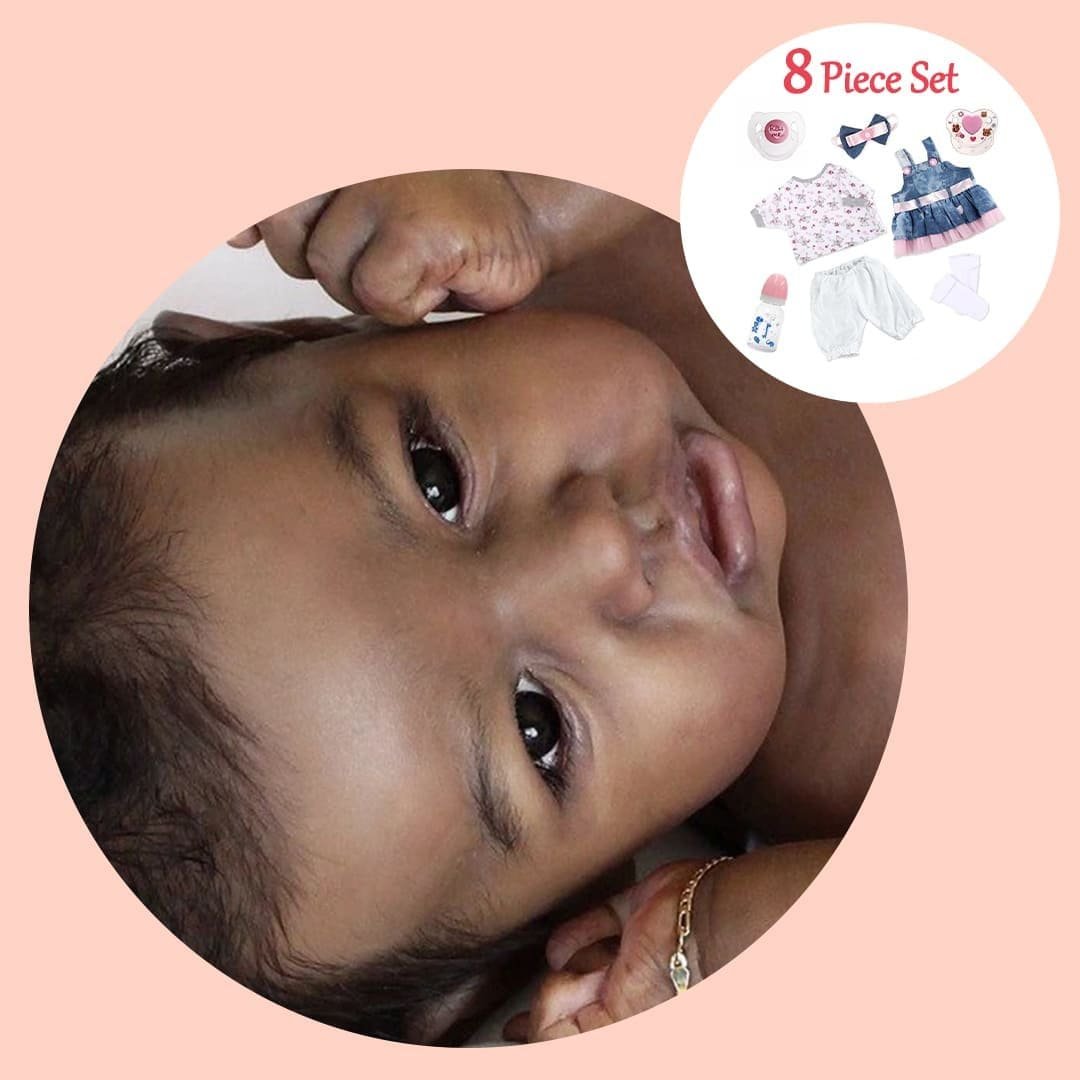 Rsgdolls®Mini Silicone Black Baby 12'' Realistic African American Reborn  Doll Girl Truly Look Real Kennedy