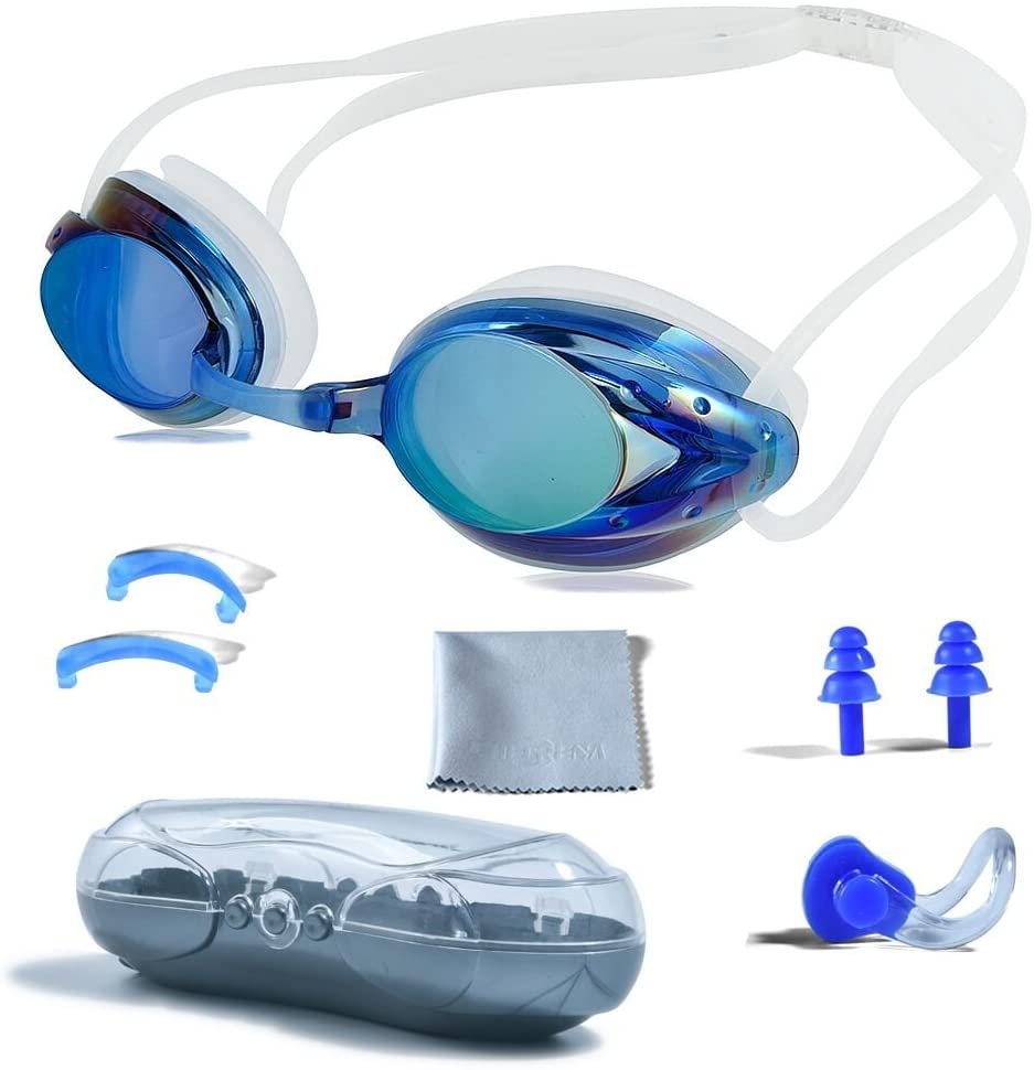 Swimming Goggles, Professional Swim Goggles Anti Fog UV Protection No Leaking