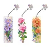 3Pcs Diamond Painting Flower Bookmark Making Kit Decoration