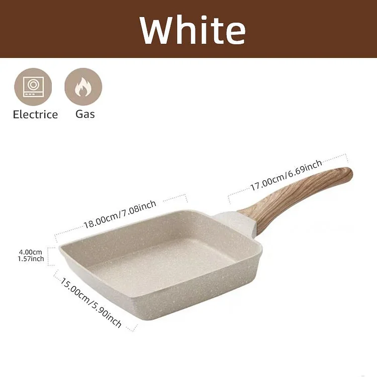 Tamagoyaki Pan Nonstick Japanese Omelette Pan Egg Roll Pan with Detachable Anti Scalding Handle for All Stove  Frying  Pan