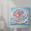 (25x25cm)DIY Mermaid Framed Handmade Pearl Painting Art Craft Kit Living Home Decor