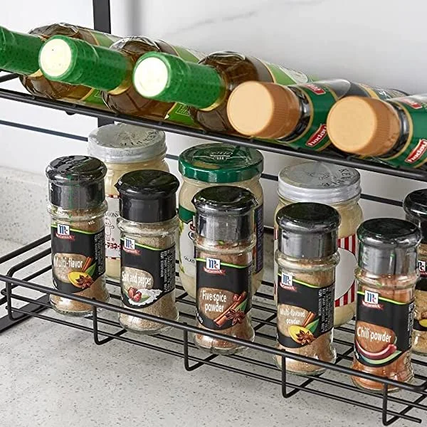 UOMIO Kitchen Countertop Shelf Organisers Set of 4 Cupboards Spice