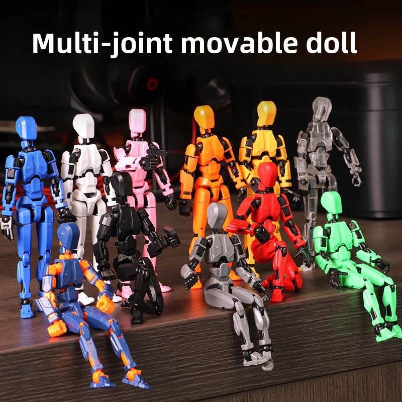 Lucky Doll 13 Joint Movable 3D Printing Doll Toy 3rd Generation Dummy Doll DIY Whole Body Decompression Artifact