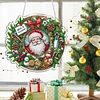 Diamond Painting Acrylic Santa Claus Pendant Kits for Home Wall Decor