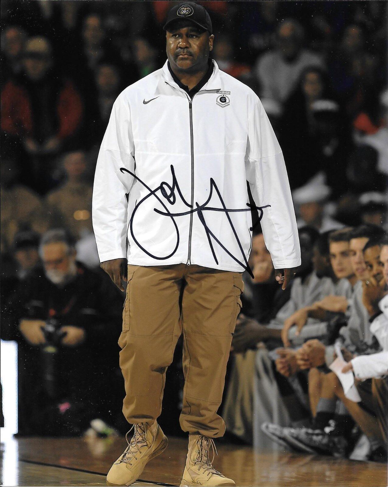 JOHN THOMPSON III HAND SIGNED GEORGETOWN HOYAS 8X10 Photo Poster painting W/COA