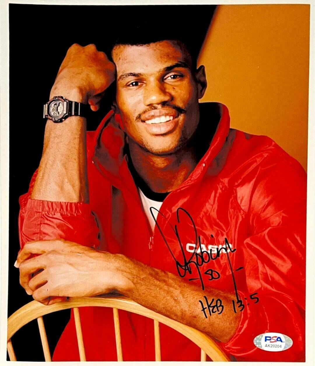 DAVID ROBINSON HAND SIGNED AUTOGRAPHED 8X10 BASKETBALL Photo Poster painting WITH PSA DNA COA