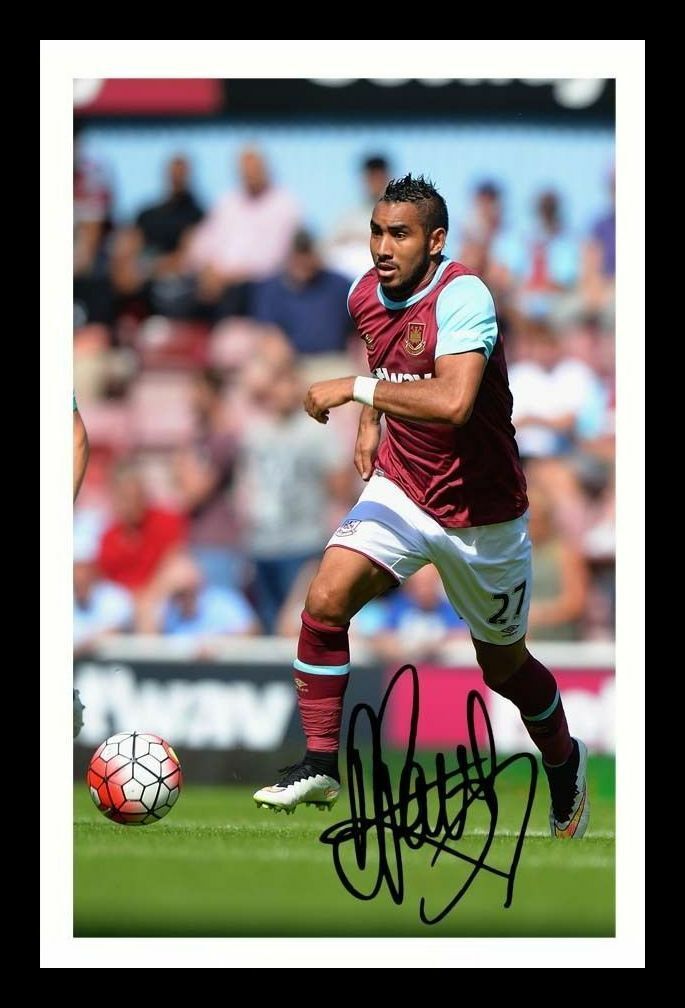 Dimitri Payet - West Ham United Autograph Signed & Framed Photo Poster painting 1