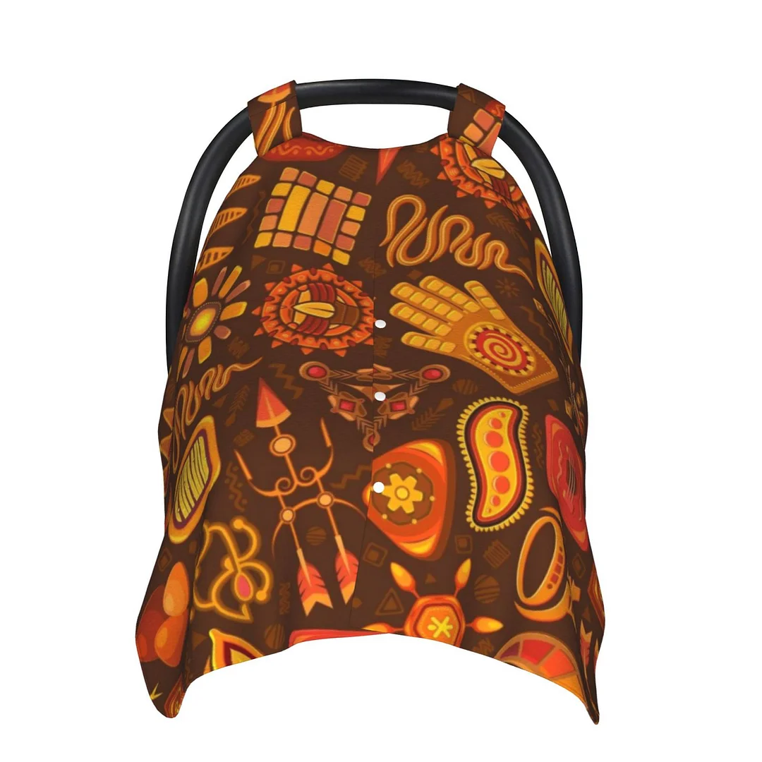 Ethnic Style Car Seat Covers for Newborns Nursing Cover Up for New Mom