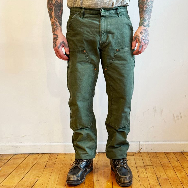 Men's Vintage Distressed Military Straight Pants