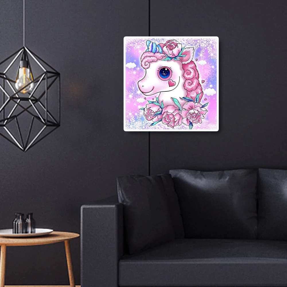 Full Round Diamond Painting 30*30cm - Unicorn