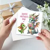 uk.everydayedeals 6Pcs DIY Diamond Painting Greeting Card - Dinosaurs