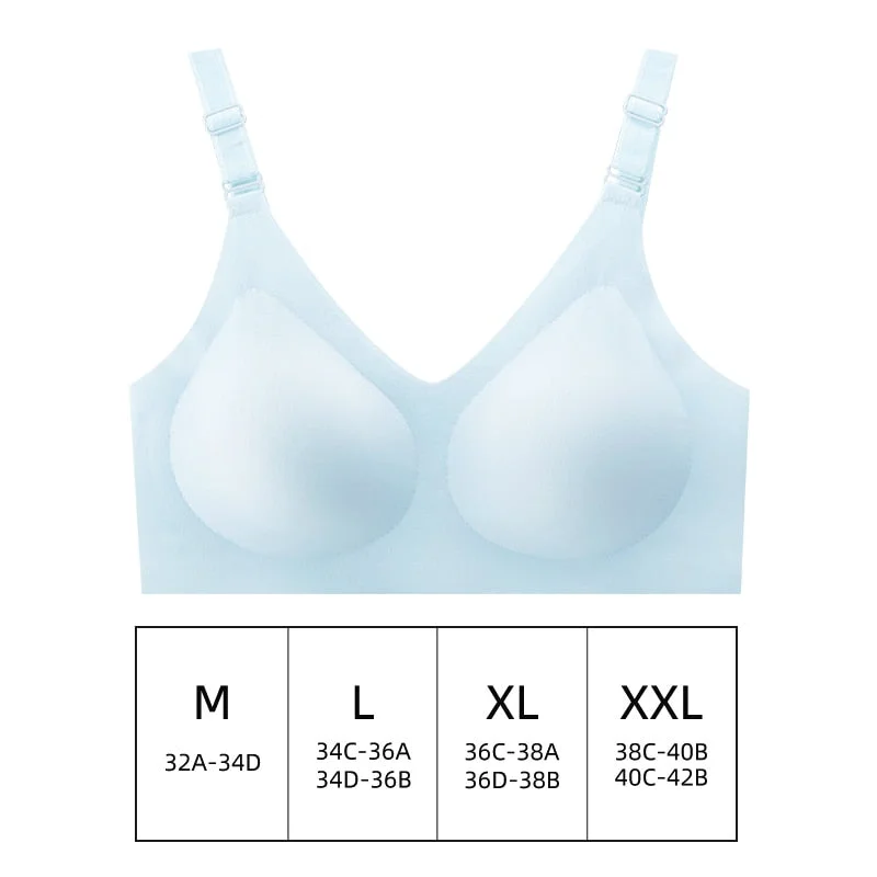Seamless Women Bra Latex Sexy Lingerie Wire Free Brassieres Underwear Bralette Soft Bra Solid Color Crop Tops for Female M-XXL