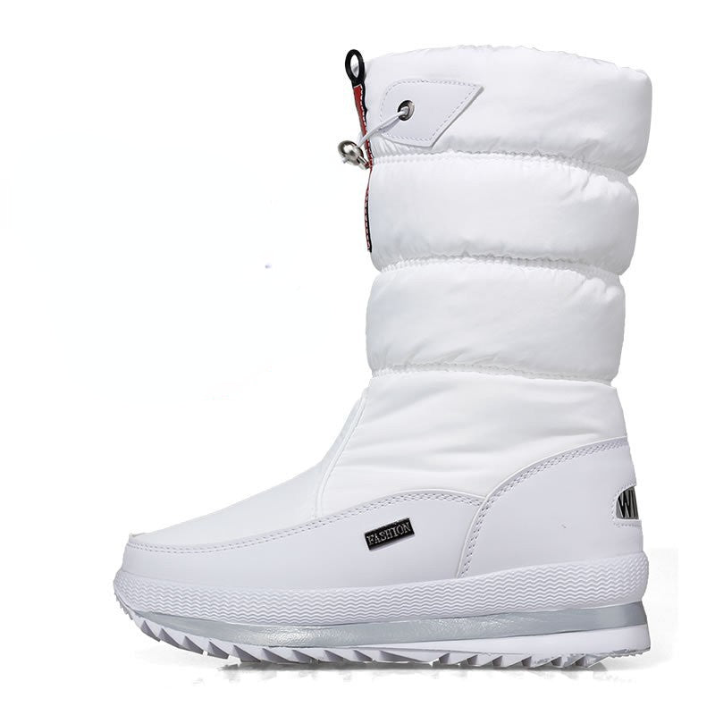 Womens Thickened warm winter snow boots velvet anti-slip high-heeled Boot