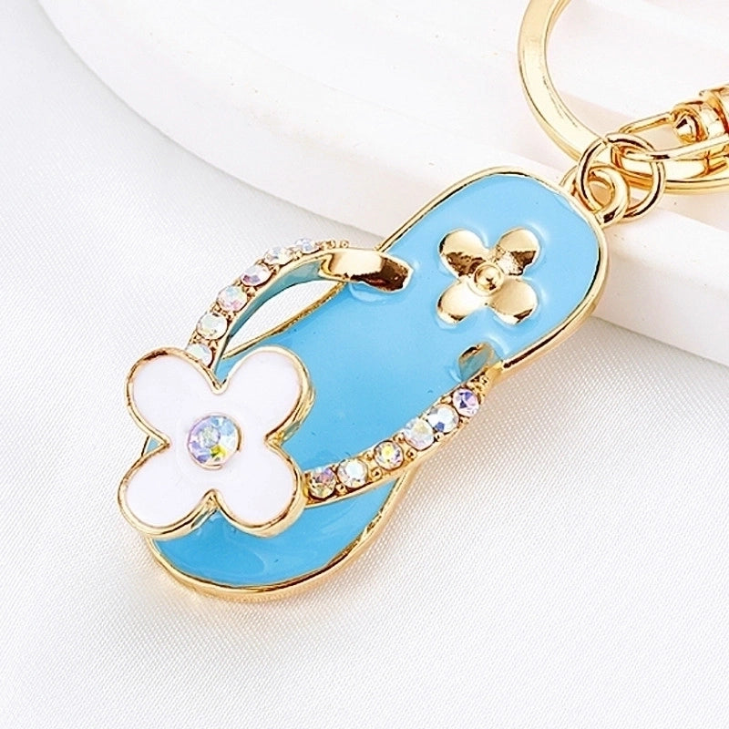 Elegant Korean Style Bag Metal Inlay Rhinestones Women’s Bag Pendant Keychain