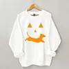 Unisex Dachshund And Halloween Printed Sweatshirt Family Sets