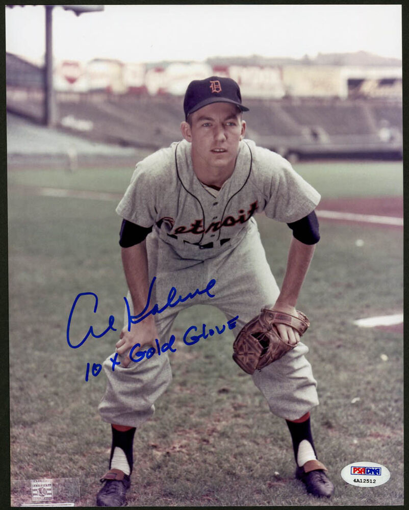 Al Kaline SIGNED 8x10 Photo Poster painting + 10 x Gold Glove Tigers ITP PSA/DNA AUTOGRAPHED