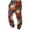 Men's Santa Christmas Casual Vintage Sports Pants by Inlyline