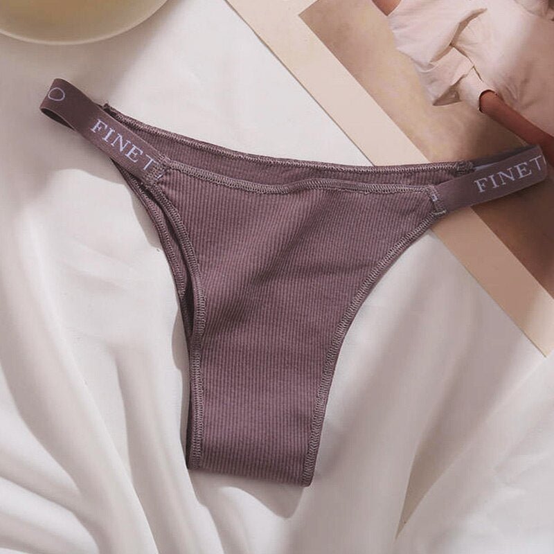 Sexy Panties Thong Women Cotton Briefs Female Underpants Sexy Pantys Soft G-string Underwear Solid Color Intimates Lingerie M-XL