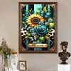 Diamond Painting-DIY Full Round Drill Sunflowers Butterflies Roses