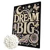 DIY Pearl Painting Dream Big for Home Wall Decor with Frame(30x40cm)