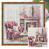 Comfortable Morning-14CT Stamped Cross Stitch Egyptian Cotton 40*40cm/15.75*15.75in tapestrymarket