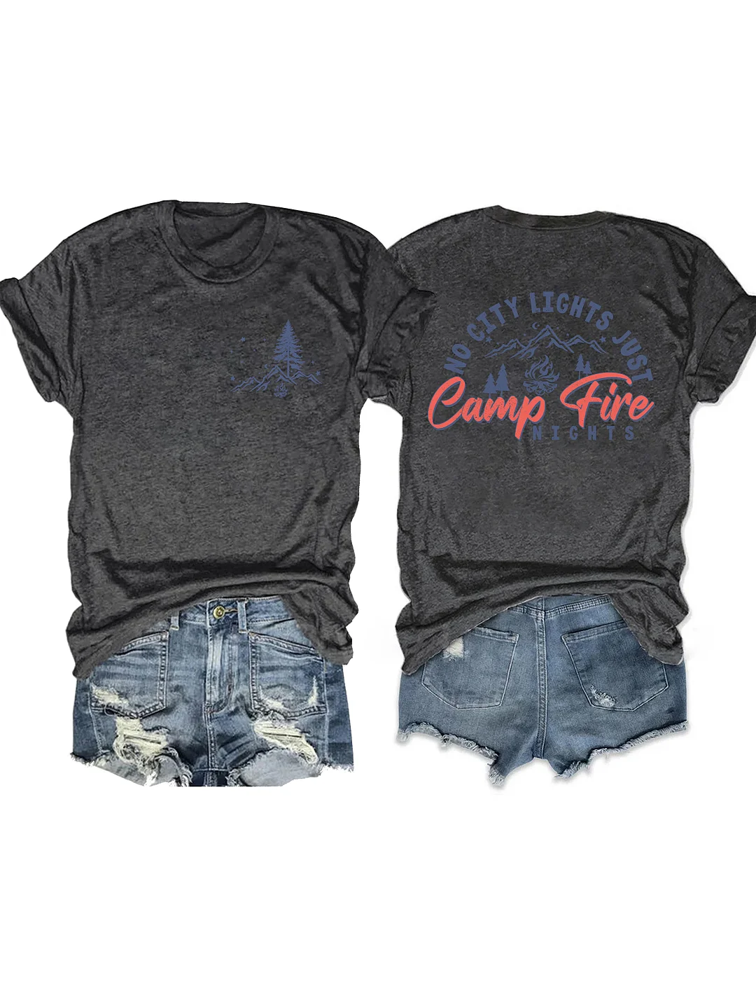 No City Lights Just Campfire Nights T-shirt