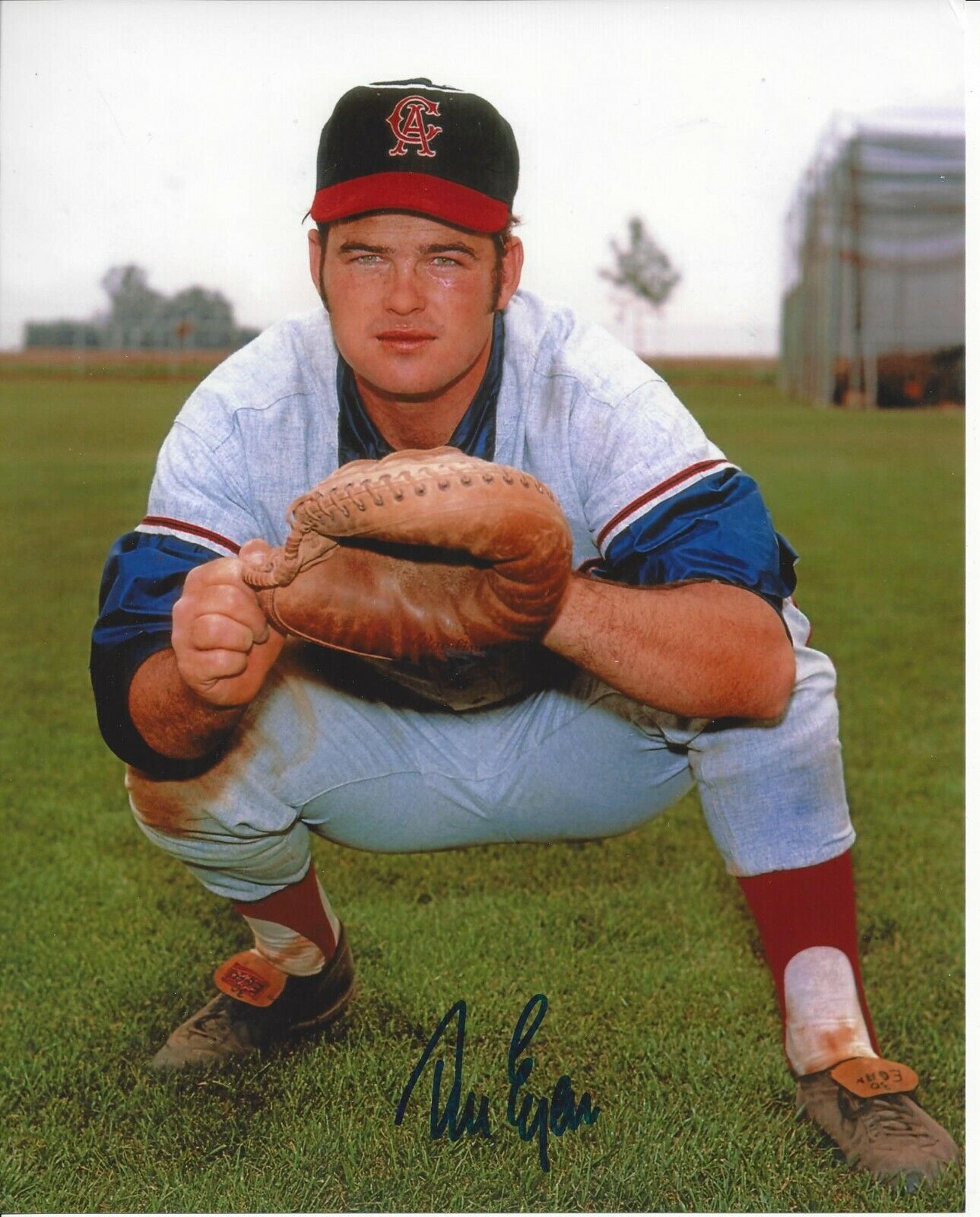 Tom Egan Autographed 8x10 California Angels  Shipping