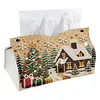 Kit de peinture de perles de No&euml;l et diamants en forme sp&eacute;ciale de forme PU bo&icirc;te de mouchoirs