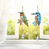2pcs/set Crystal Sun Catcher Double-sided Diamond Painting Pendant Rainbow Chaser Hanging Kits