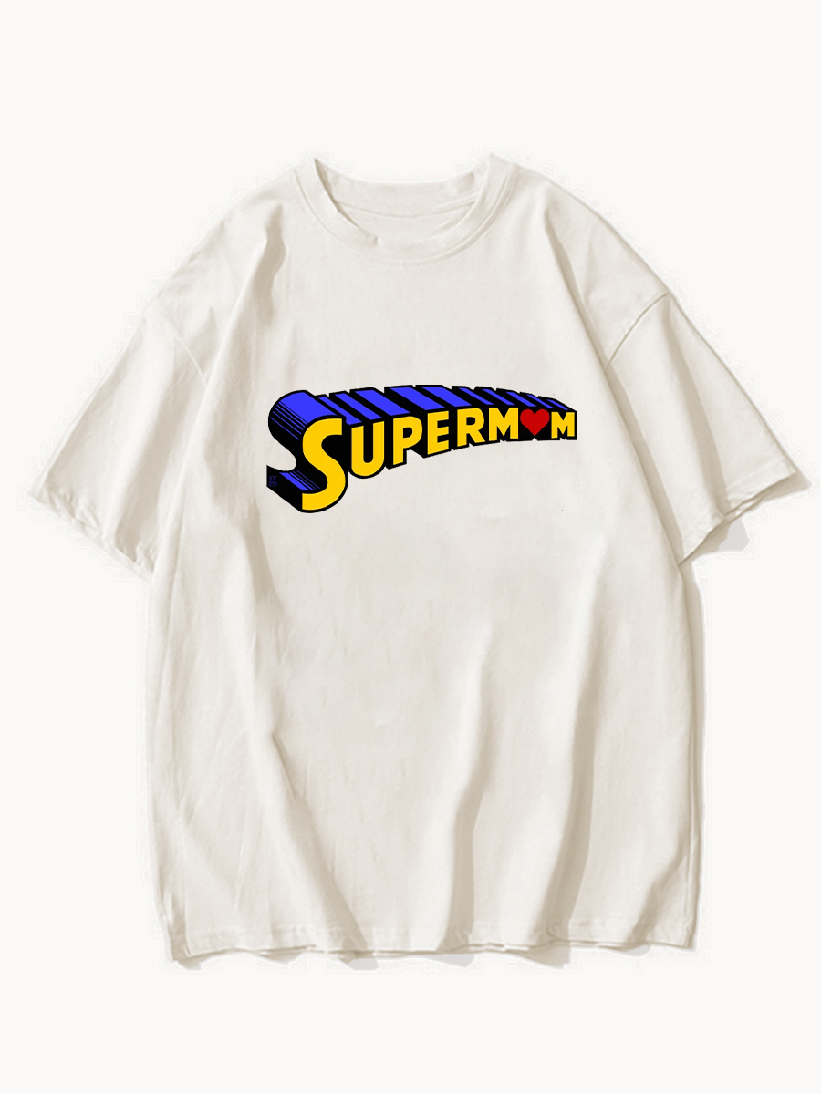 Oversized Super Mom T-Shirt ctolen