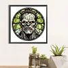 >SALE<5D DIY Full Round Drill Diamond Painting Halloween Stained Glass Home Decor