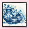 Blue And White Porcelain Teapot-11CT Stamped Cross Stitch 40*40cm/15.75*15.75in