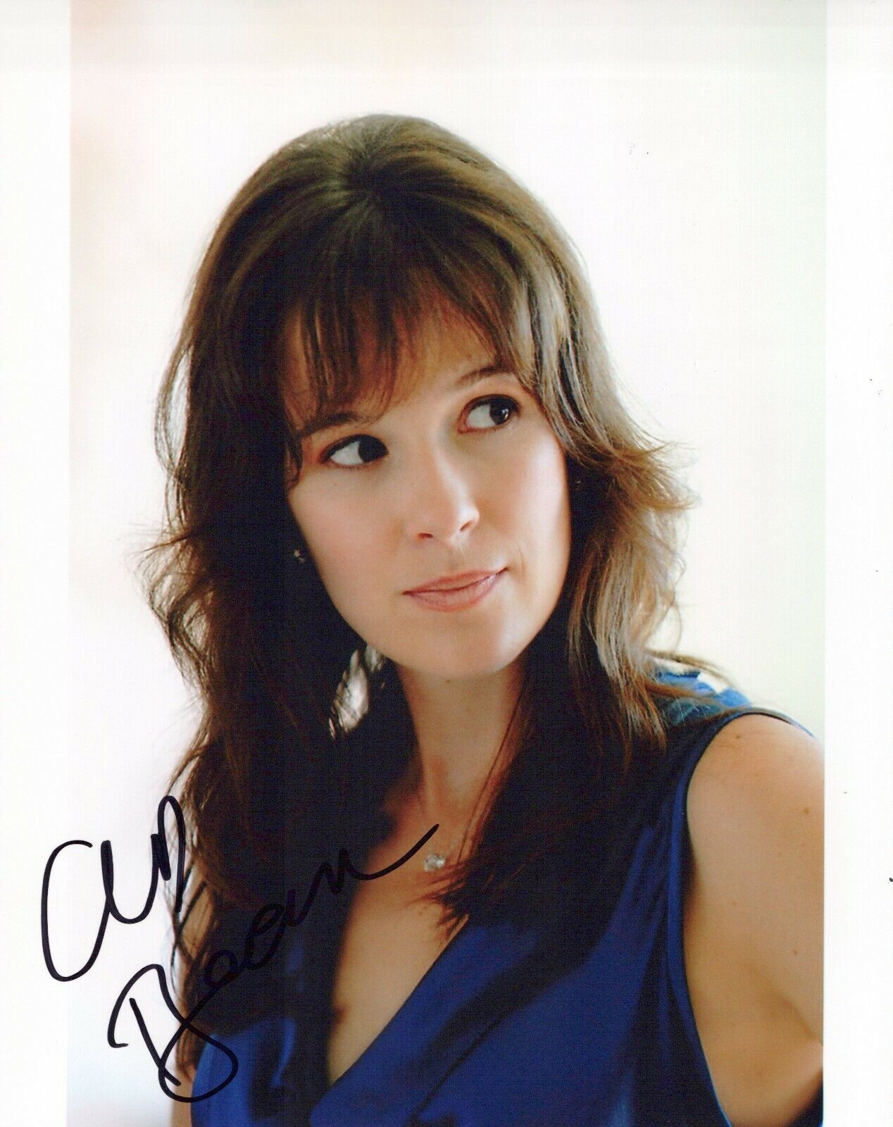 Claire Van Der Boom glamour shot autographed Photo Poster painting signed 8x10 #5