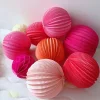 Pink Red 20cm Festive Wedding CNY Hanging Decor Lanterns