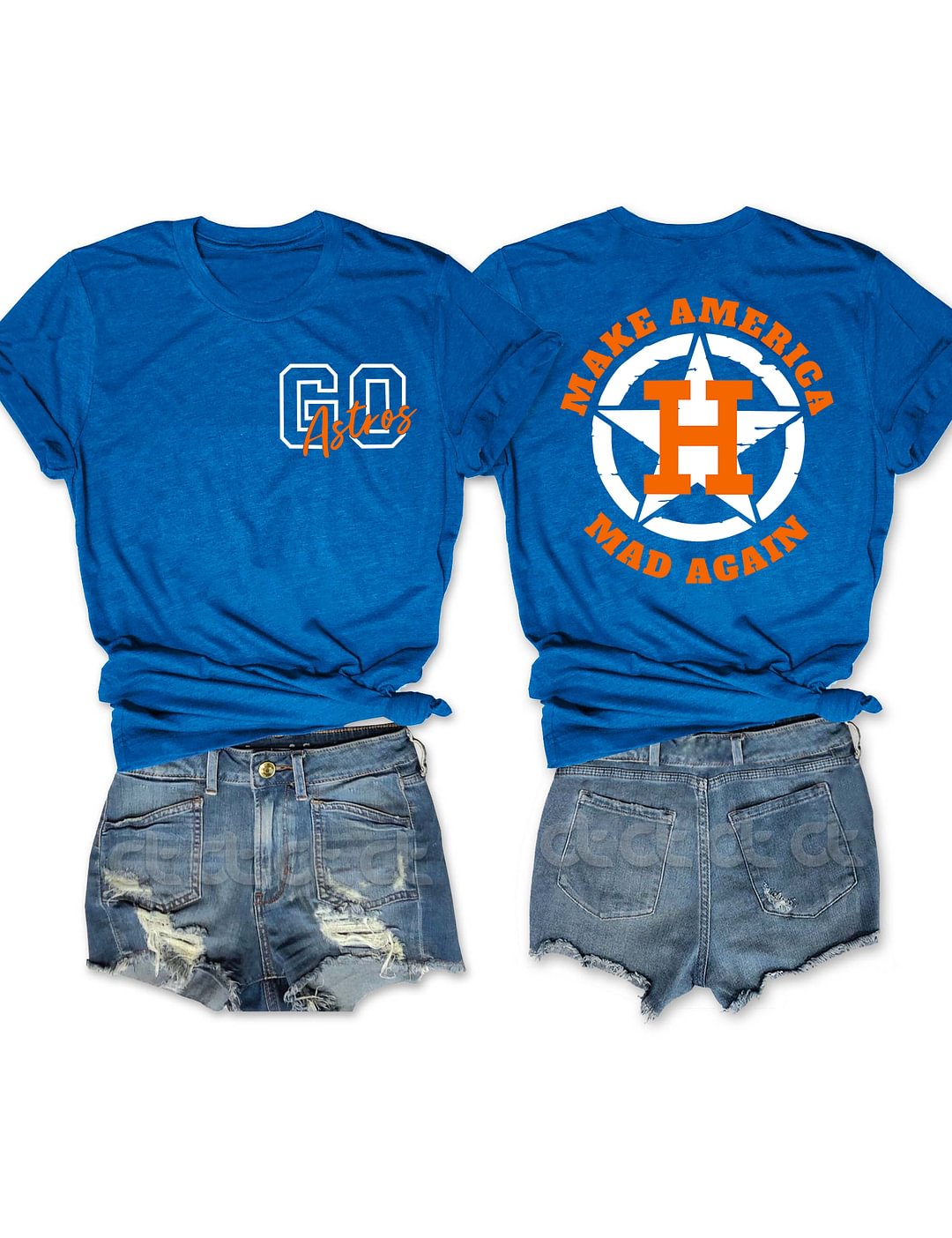 Astros Inspired Rugged Make America Mad Again T-Shirt